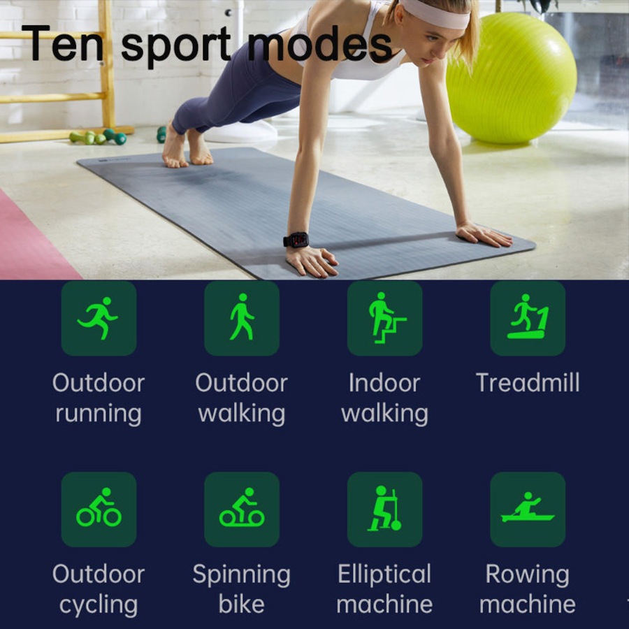 KEPUP Multifunction Smart Watch with Health Monitor System IP68 Waterproof Activity Tracker