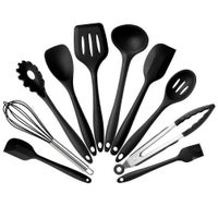 hampton homeware kitchen utensils set, 33 pcs non-stick silicone cooking  utensils set, heat-resistant silicone