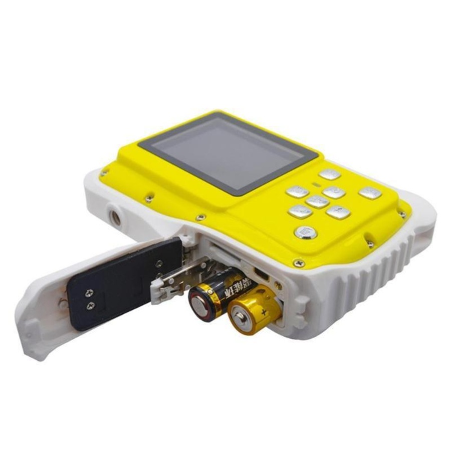 Catzon Kids Camera + SD Card 3M Waterproof 2.0 Inch LCD Screen 12MP HD Underwater Camera Yellow