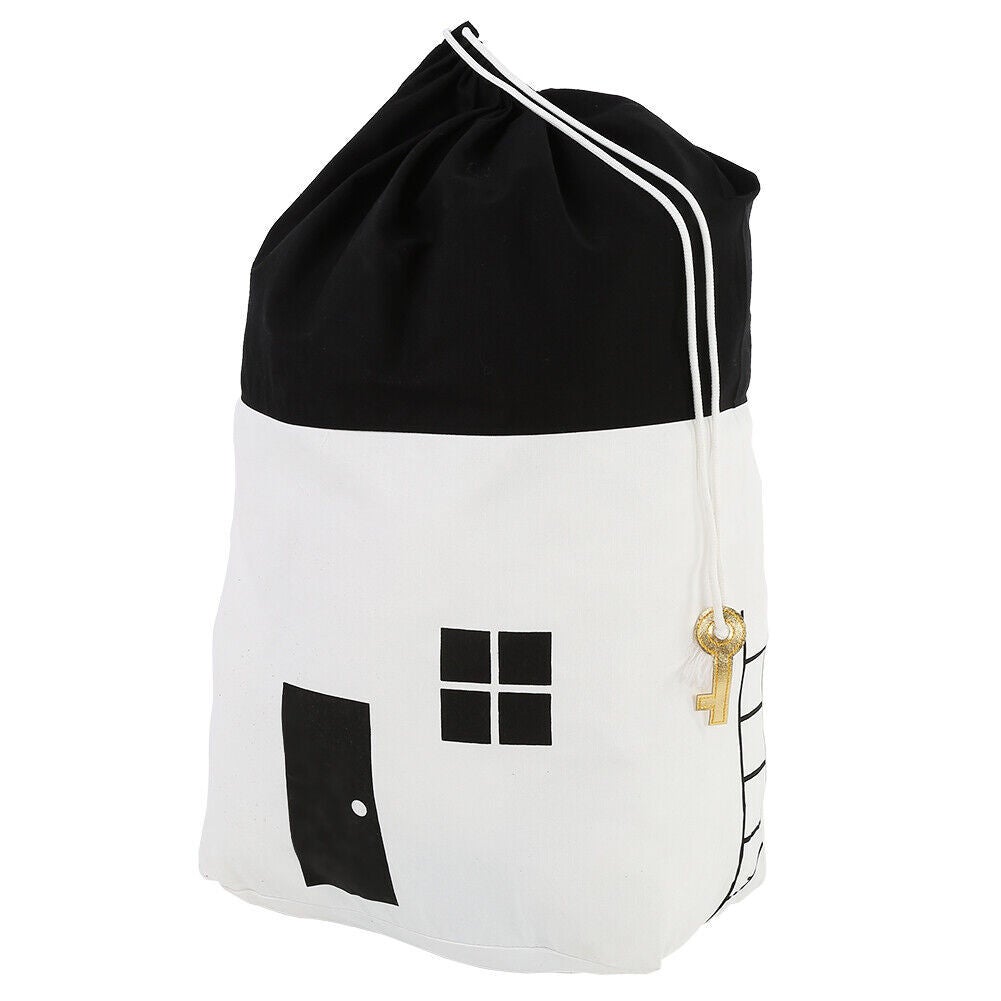 Canvas House Storage Bags Drawstring Bag Tidy The Room for Children’s Toys