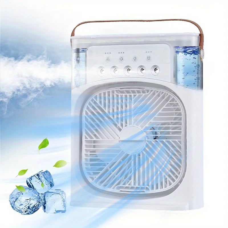 3 in 1 Ice Mist Portable Air Cooler Personal Air Conditioner Fan For Home,Office