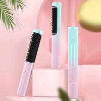 Frizz Wand 2 in 1 Hair Straightener Brush Comb Straightener Hair Curler Comb Styling Tools