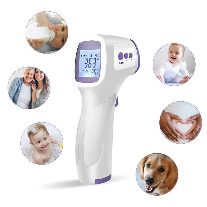 Non-contact Ear Forehead Thermometer LCD IR Infrared Temperature Measurement LCD