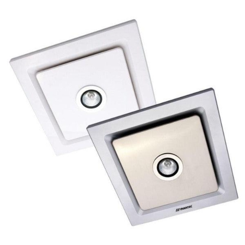 Buy 240m³/hr Martec Lighting Tetra LED Exhaust Fan w/ Light in Silver or  White - MXFLT25S, MXFLT25W - MyDeal