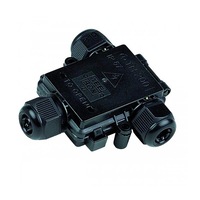 3-Cable Connector Box IP67 in Black Superlux Lighting - JT33-495F