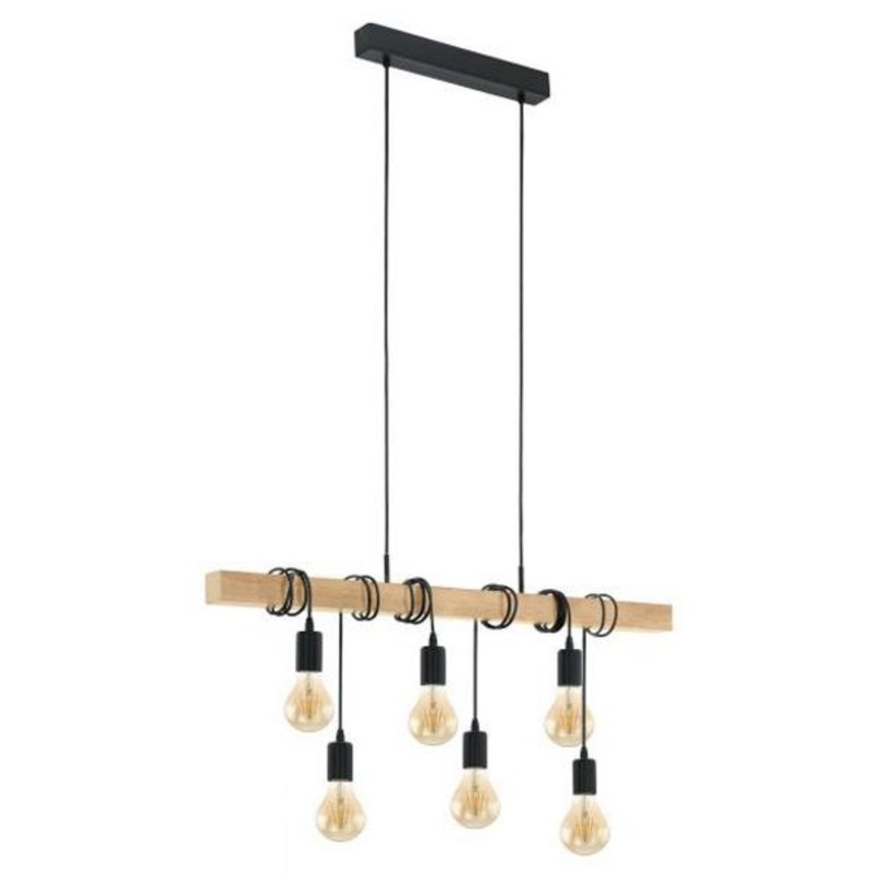 Buy Townshend Ultra Modern Timber Pendant Light 6 Light MyDeal