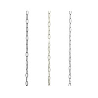 Acc. - 5m Oval Chain Pendant in Black/Brass/Chrome Superlux Lighting - CHAN-BL, CHAN-BS, CHAN-CH