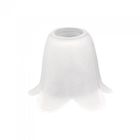 Acid Flower Glass Shade in White Superlux Lighting - Q697