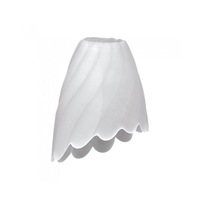 Acid Glass Wave Shade in White Superlux Lighting - Q748
