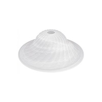 Alabaster Glass Twist Shade in White Superlux Lighting - Q458