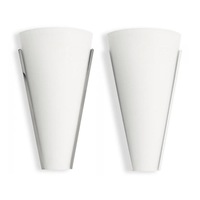 Aldo 12w LED Wall Light in White or Chrome Superlux Lighting - WL1674-WH, WL1674-CH