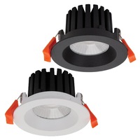 80mm Aqua 10 LED Downlight 10w Black, White 3k/4k/5k/CCT 212XX Domus Lighting