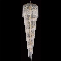 Asfour Crystal 17Lt Chandelier in Chrome or Gold