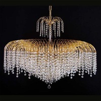 Asfour Crystal 2 Chandelier in Chrome or Gold