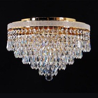 Asfour Crystal 4Lt Close to Ceiling (CTC) Light in Gold
