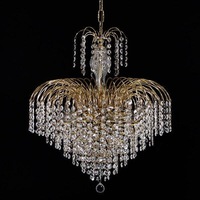 Asfour Crystal 7Lt Chandelier in Chrome or Gold