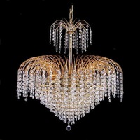 Asfour Crystal 9Lt Chandelier in Gold