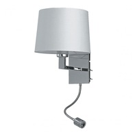 Bedside Wall light with flexi LED Task Light Superlux Lighting - WL2252-WH