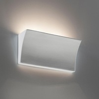 BF-2014 G9 Modern Indoor Wall Uplight Raw Ceramic 2Lt in White