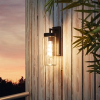 Bovolone Outdoor Wall Light in Black Galvanised Steel