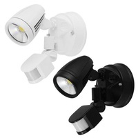 Chopper Outdoor LED Wall Light CCT 15w with Sensor in White or Black