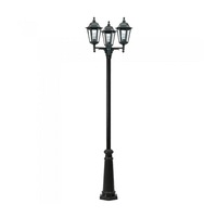 Classic Outdoor Post Light E27 IP44 in Black Superlux Lighting - DU83023-BL