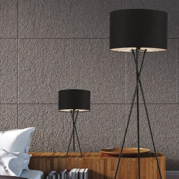 Denise Modern Tripod Floor Lamp 1Lt in Black, Red, White, Ivory or Wheat