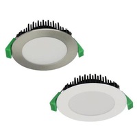 90mm Cutout TEK-13 Trio - 13w LED Downlight Tricolour Dali Dimmable in White or Satin Chrome