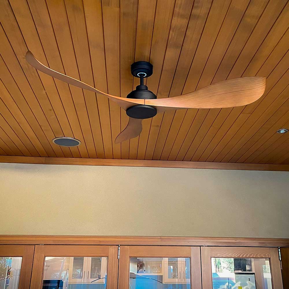 56" (1400mm) Modern DC Ceiling Fan in White, Black, Chrome, Graphite or Rubbed Bronze