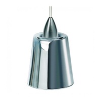 Exclusive Mirror Finish Glass Shade in Silver Superlux Lighting - Q512