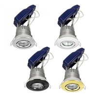 75mm LED Downlight 7w Satin Chrome, White, Black 3k CRI 90+ LDLB75-XX Superlux Lighting