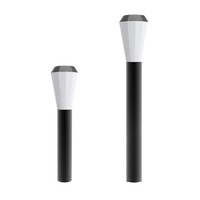 Geb Series LED Bollard Light 13w Dark Grey Tapered in Short or Long