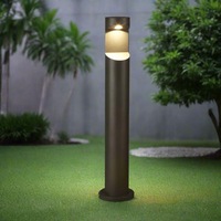 Geo Aluminium LED Bollard Light 8w in Charcoal - LH7950-CC