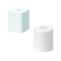 Glass Shade Cube or Round in White Superlux Lighting - Q447, Q448