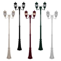 GT-1044 Vienna Twin Head Curved Arms Tall Post in Beige/Black/Burgundy/Green/White