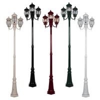 GT-1045 Vienna Post Light 3Lt in Beige/Black/Burgundy/Green/White