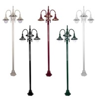 GT-1064 Monaco Post Light 3Lt in Beige/Black/Burgundy/Green/White