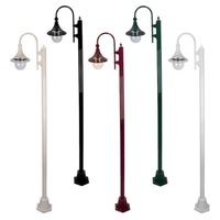 GT-1068 Single Head on 240mm Plain Post Light in Beige/Black/Burgundy/Green/White