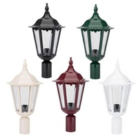 GT-149 Chester Post Top Light in Beige/Black/Burgundy/Green/White