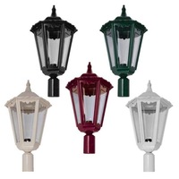 GT-166 Chester Post Top Light Large in Beige/Black/Burgundy/Green/White