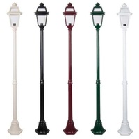 GT-276 Single Head on 1900mm Post Light in Beige/Black/Burgundy/Green/White