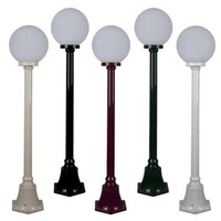 GT-553 Single Sphere on 950mm Post Light in Beige/Black/Burgundy/Green/White