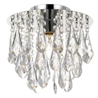 Lara Batten Fix in Chrome w/ Clear Acrylic Beads