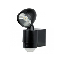 LED Security Flood Light with PIR Sensor 5w in Black Superlux Lighting - KSL5-BL