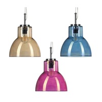 Lolita Spanish Glass Shade in Smoke/Azule/Rose Superlux Lighting - Q216, Q217, Q218