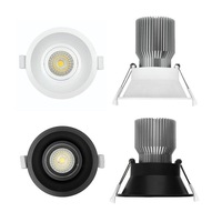 90mm LED Downlight 10w Black, White CCT 20454 Brilliant Lighting