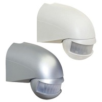 Motion Sensor Wall Mounted 180° in White or Silver