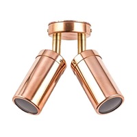 Double Adjustable Outdoor Wall Light 2xGU10 IP65 in Solid Copper CLA Lighting - PG2ACEC