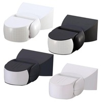 Passive infrared Sensor/Microwave Sensor 180° Adjustable Head in White or Black