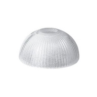 Ribbed Glass Shade in White Superlux Lighting - Q585-AC
